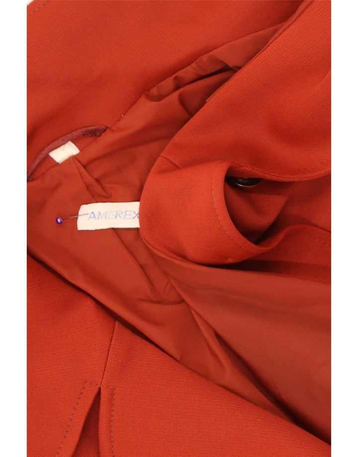 Sobretudo feminino vintage UK 12 vermelho médio