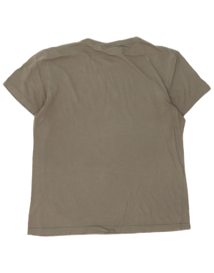 Camiseta gráfica masculina G-Star Top médio algodão cáqui