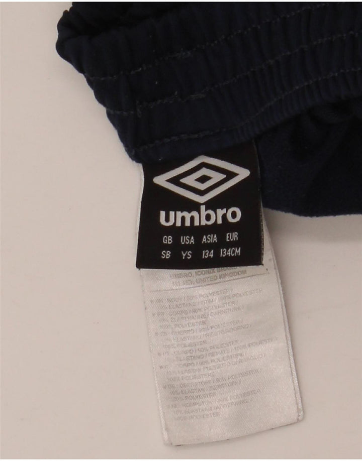Calça de treino para meninos UMBRO 9-10 anos pequeno bloco colorido azul marinho