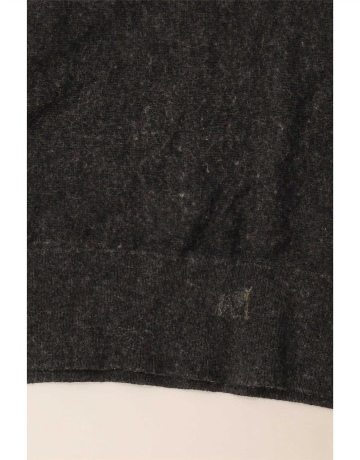 Top feminino Marks & Spencer manga 3/4 Reino Unido 12 viscose cinza médio
