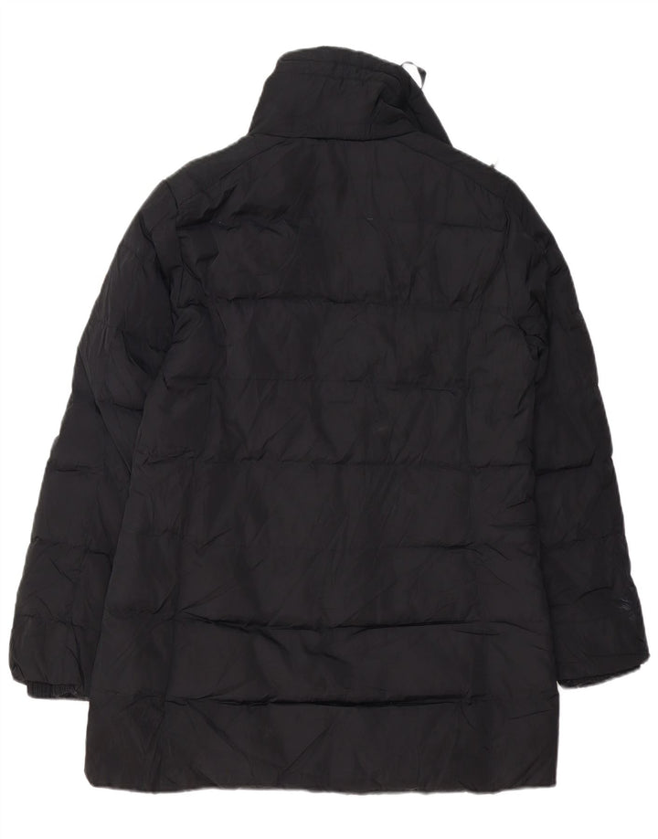Casaco acolchoado grande Michael Kors feminino Reino Unido 10 pequeno poliéster preto