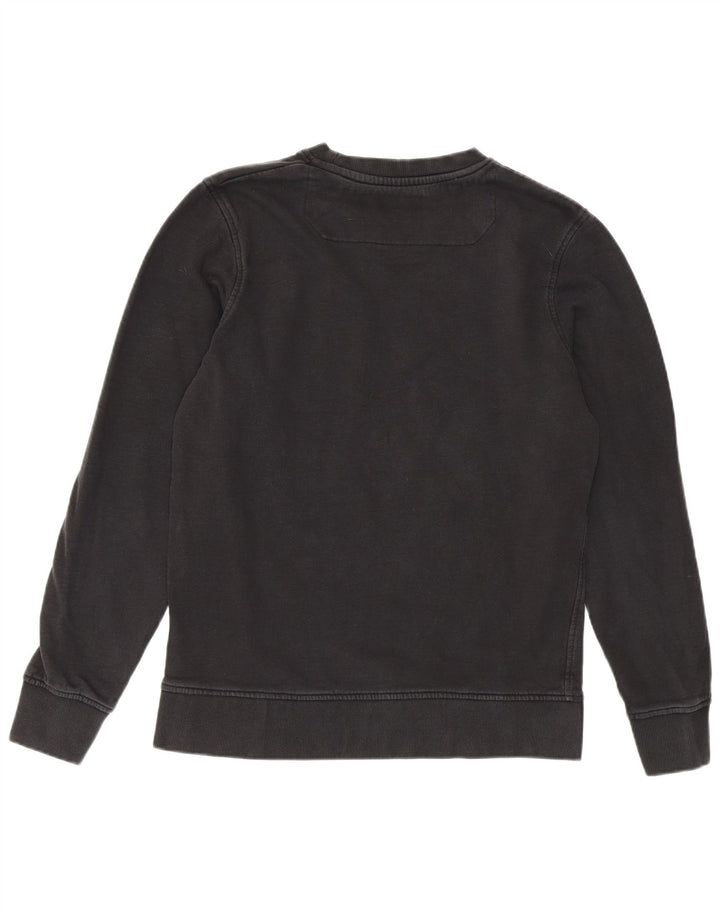 Jack & Jones moletom gráfico masculino jumper pequeno algodão preto