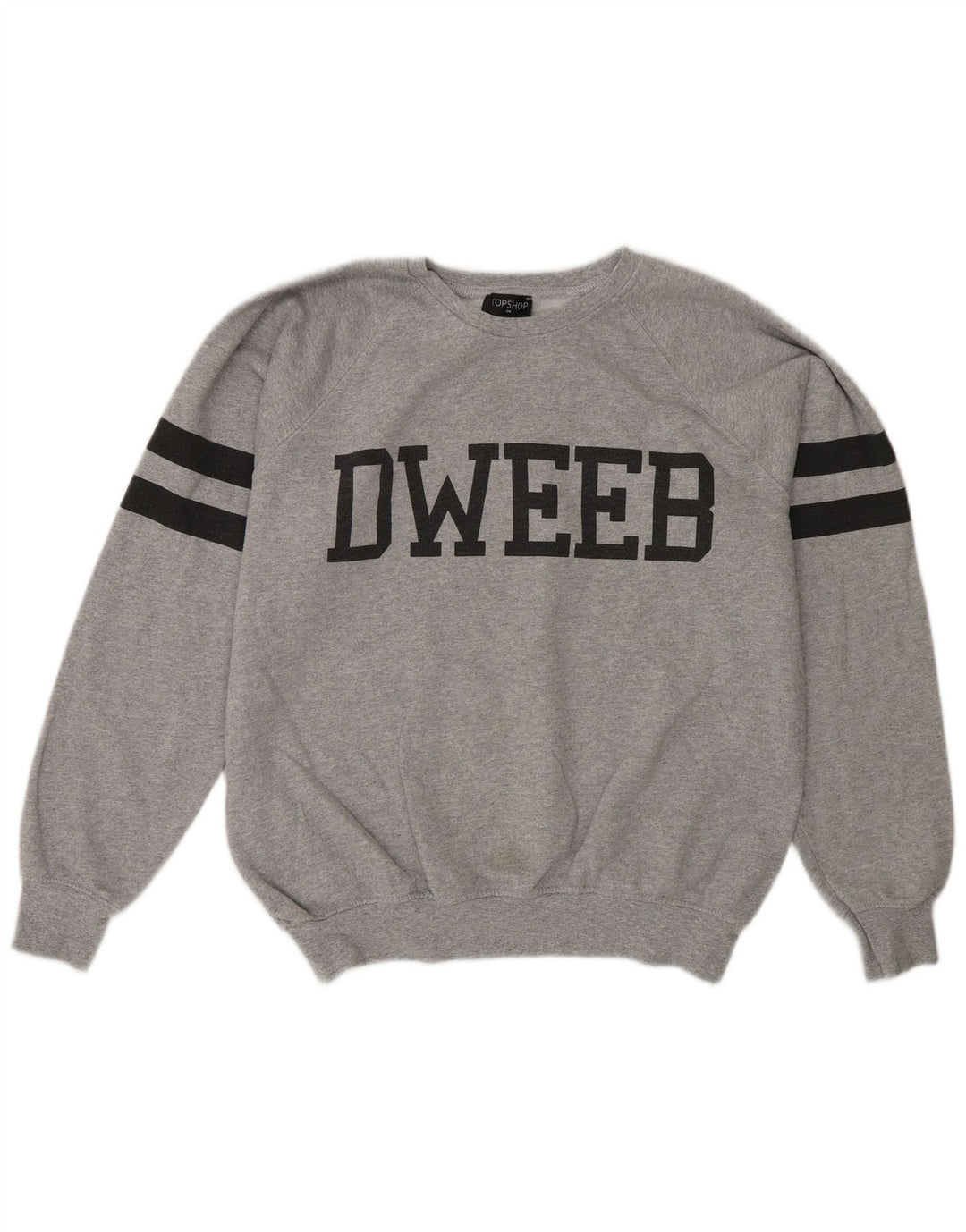 Topshop moletom gráfico masculino jumper pequeno algodão cinza