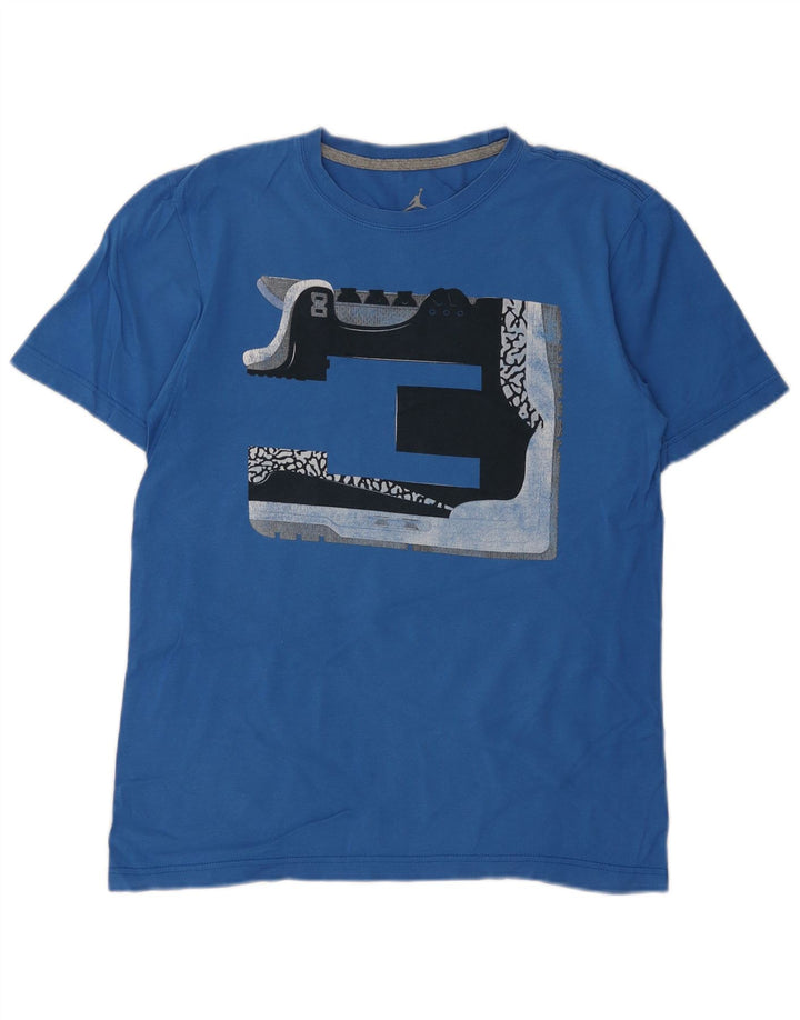 Camiseta Jordan Masculina Graphic Top Pequeno Azul