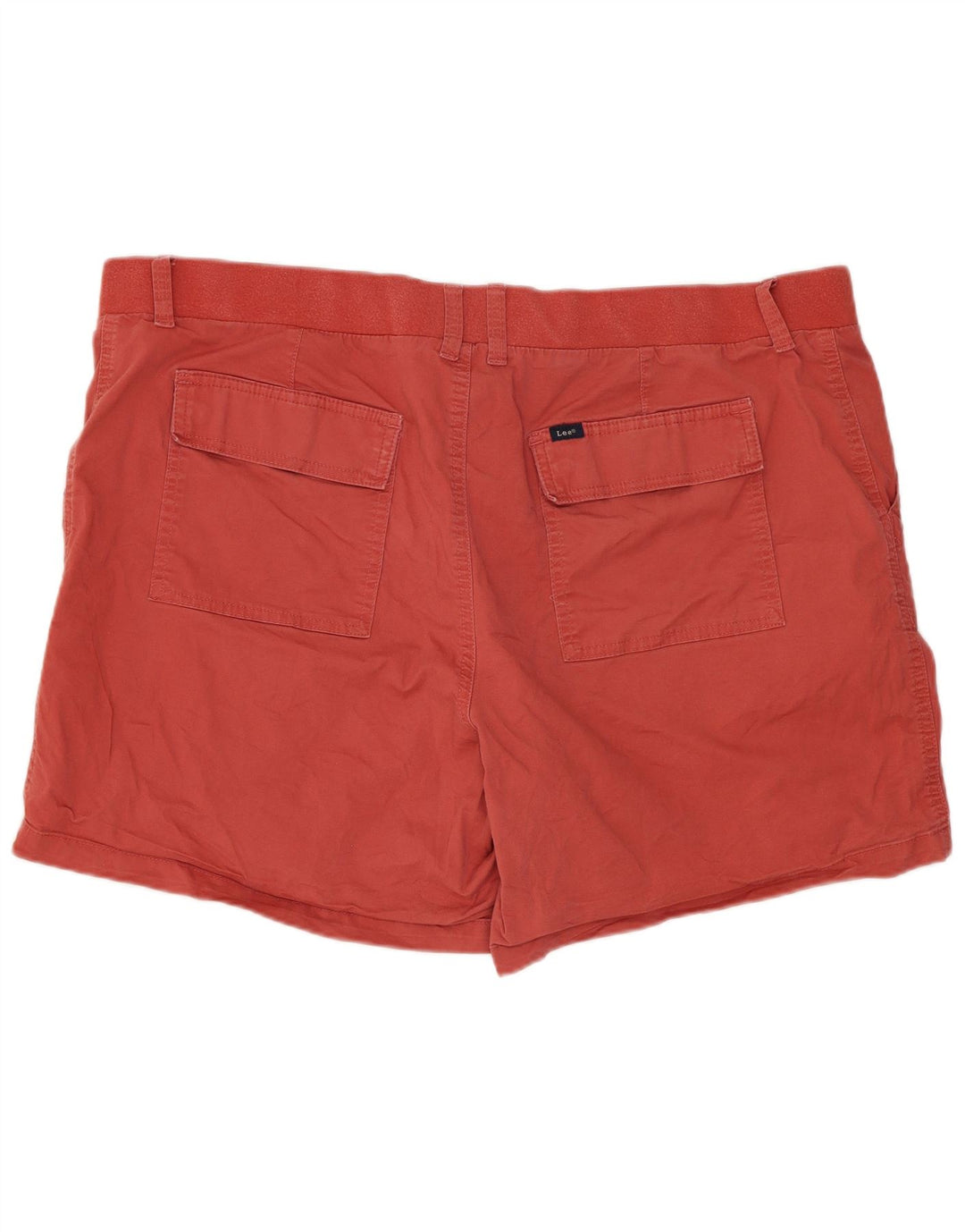 Bermuda feminina Lee de cintura média com ajuste regular US 20 3XL W40 algodão vermelho