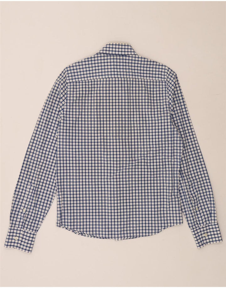 Camisa masculina HOLLISTER de algodão guingão azul médio