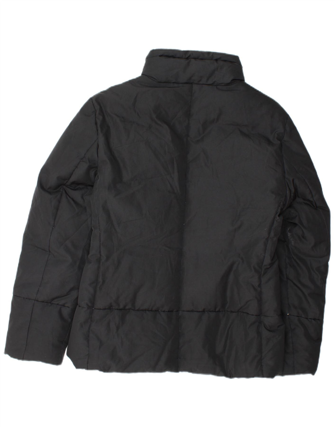 Jaqueta acolchoada feminina SISLEY UK 14 poliéster preto médio