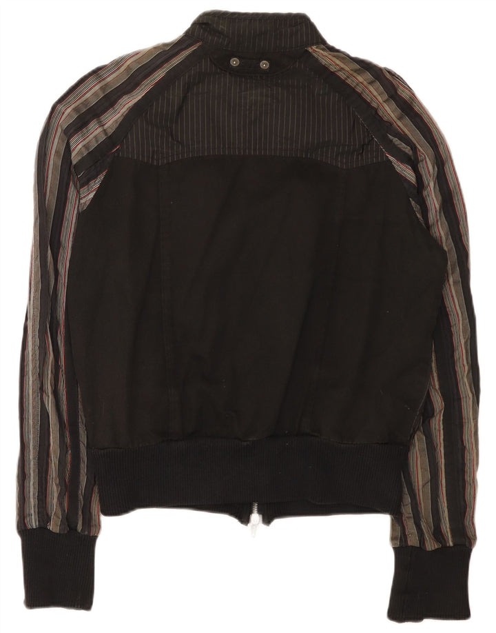 Jaqueta bomber masculina CNC COSTUME NATIONAL IT 36 pequeno algodão listrado preto