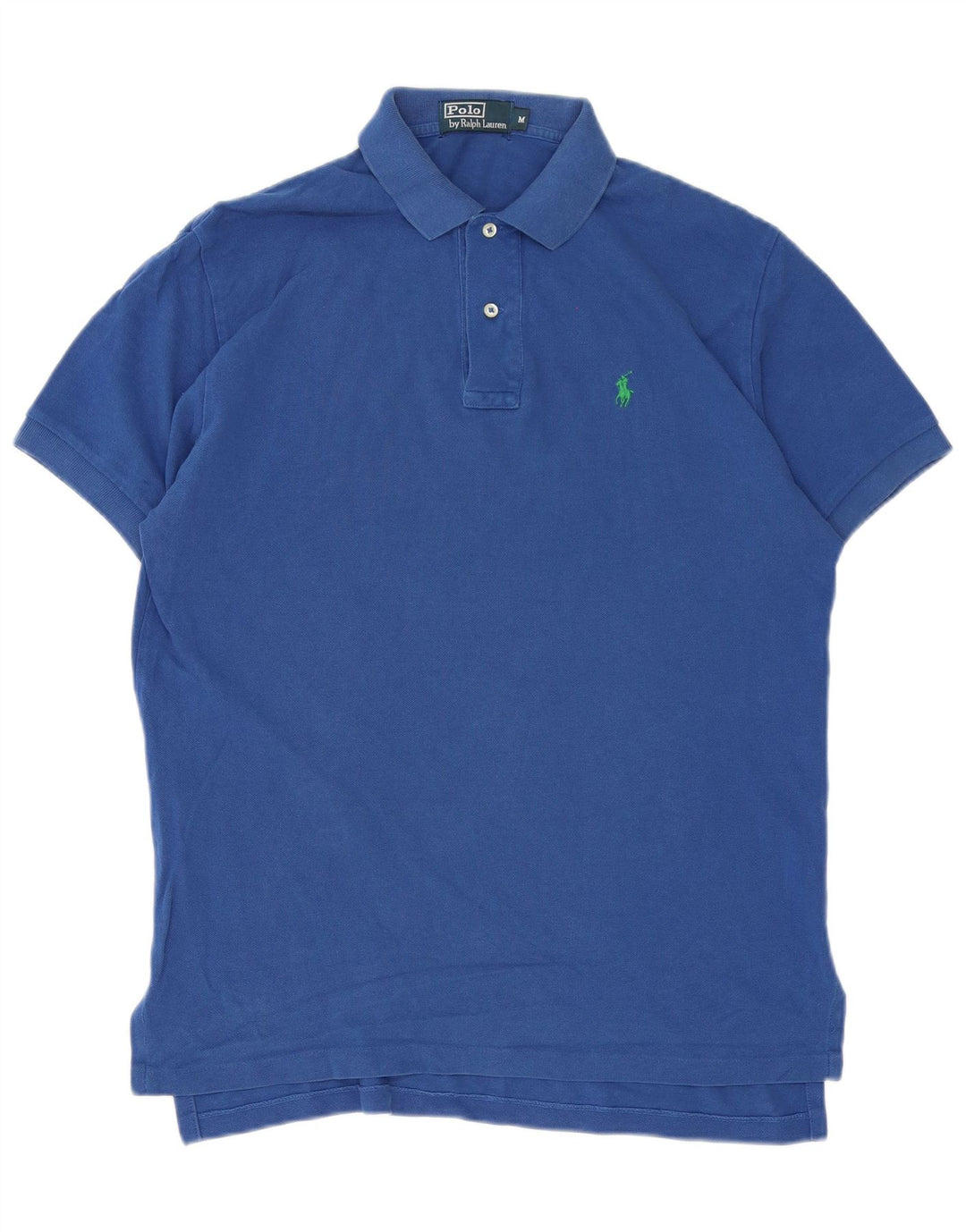 Camisa polo masculina Polo Ralph Lauren de algodão azul médio