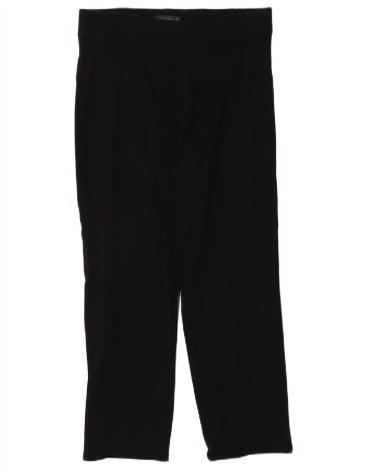 Leggings femininas Marks & Spencer Reino Unido 14 grande algodão preto