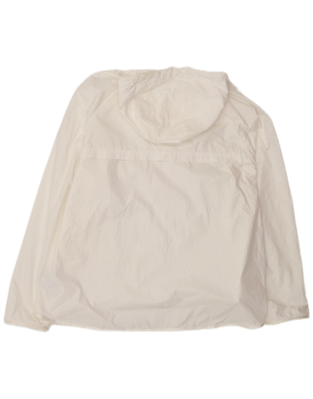 Jaqueta de chuva masculina Nike com capuz UK 44 2XL poliéster branco