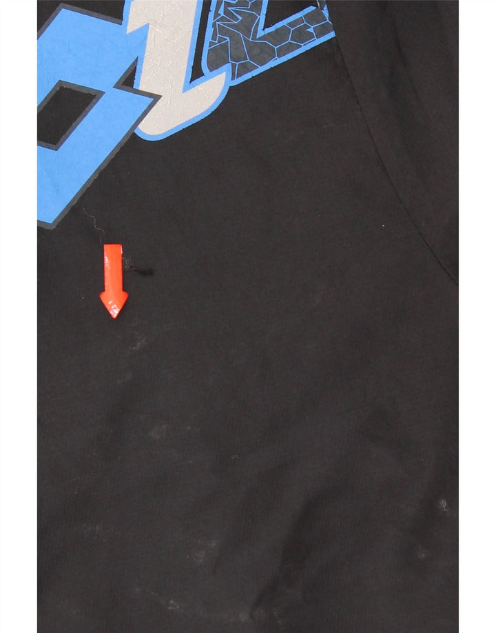 Lotto Mens Graphic Tracksuit Top Jacket XL Preto Colorblock