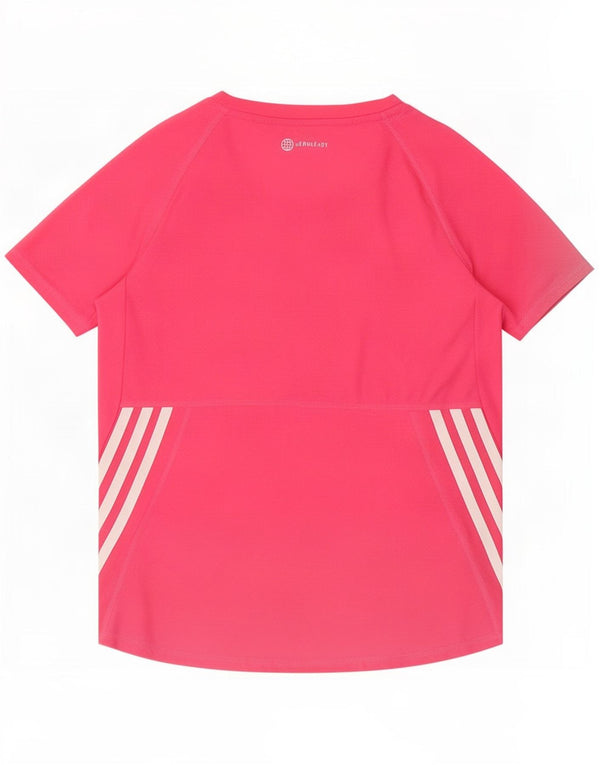 Camiseta Adidas Meninas 11-12 Anos Rosa Poliéster