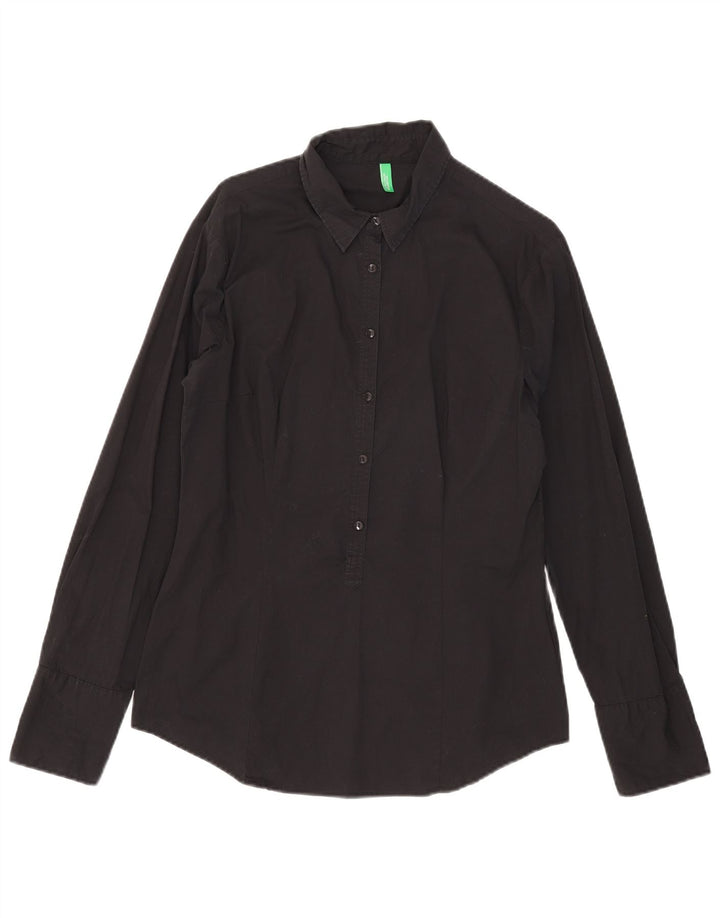 Pulôver feminino Benetton UK 18 XL algodão preto