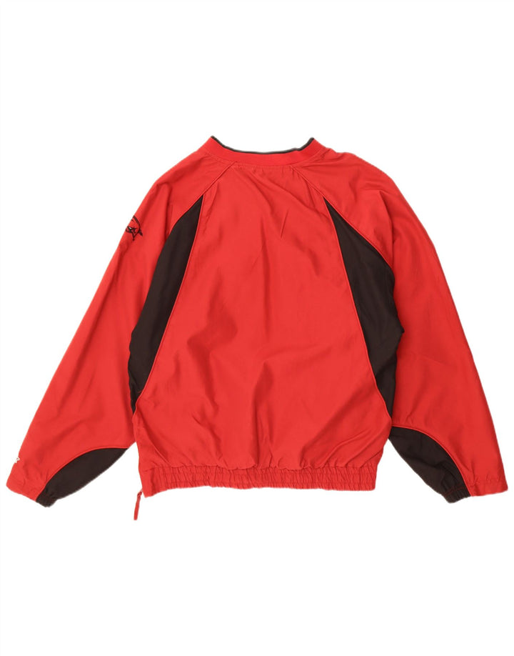 Starter masculino gráfico pulôver agasalho jaqueta superior vermelho médio colorblock