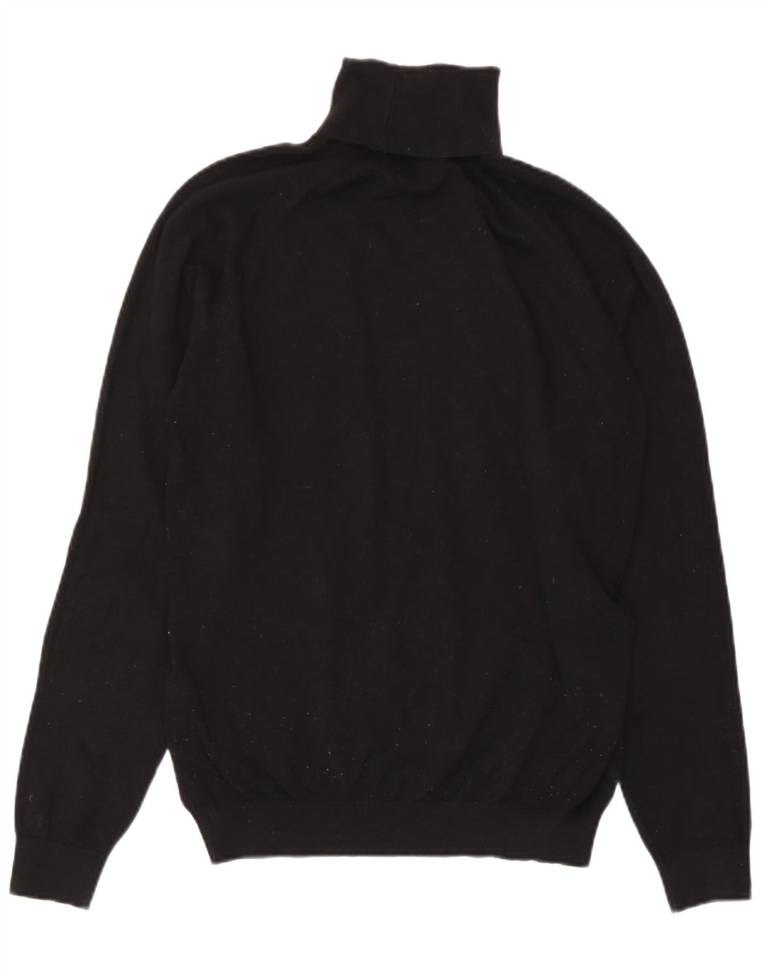Suéter feminino Zara com gola redonda e viscose preta pequena Reino Unido 10