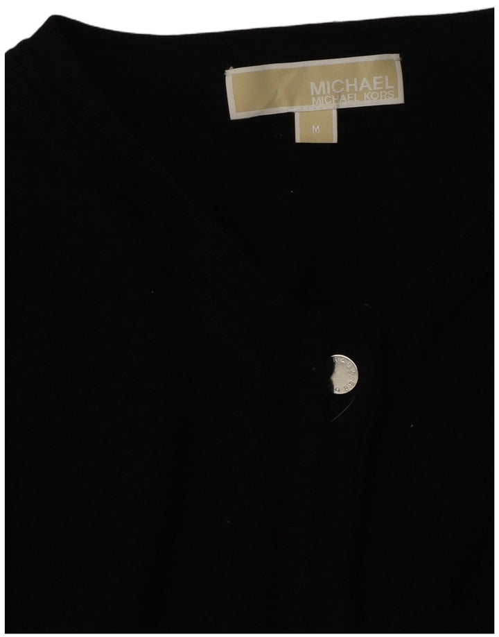 Suéter cardigã feminino Michael Kors Reino Unido 14 médio preto