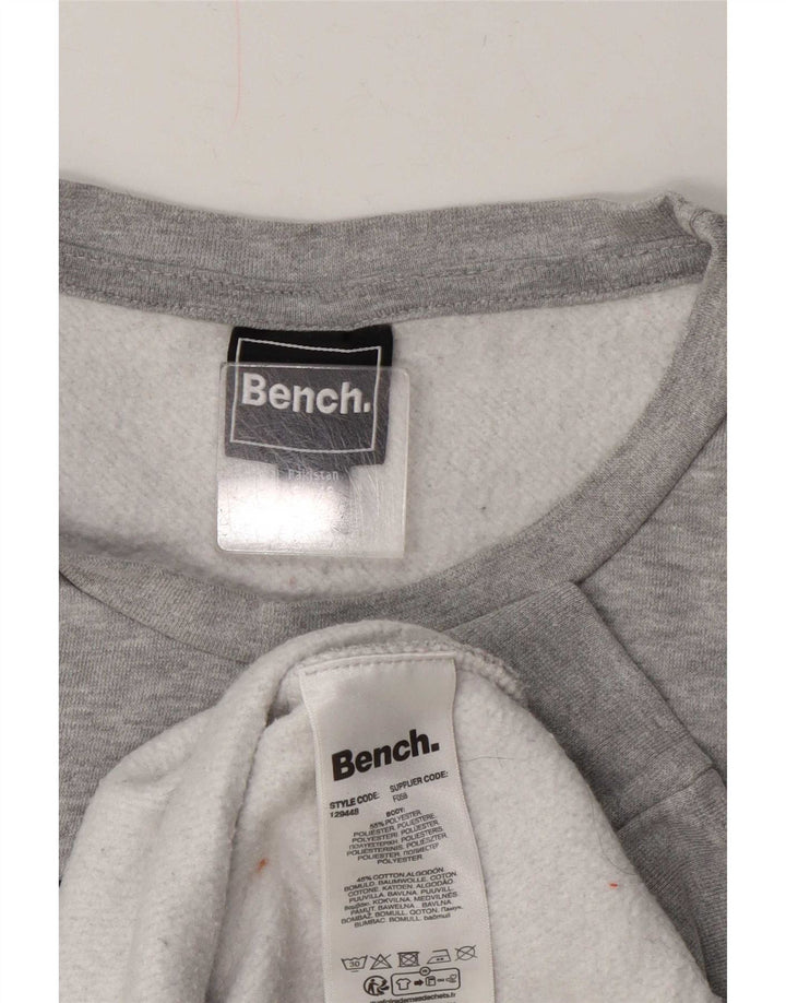 Suéter gráfico feminino Bench UK 20 2XL poliéster cinza