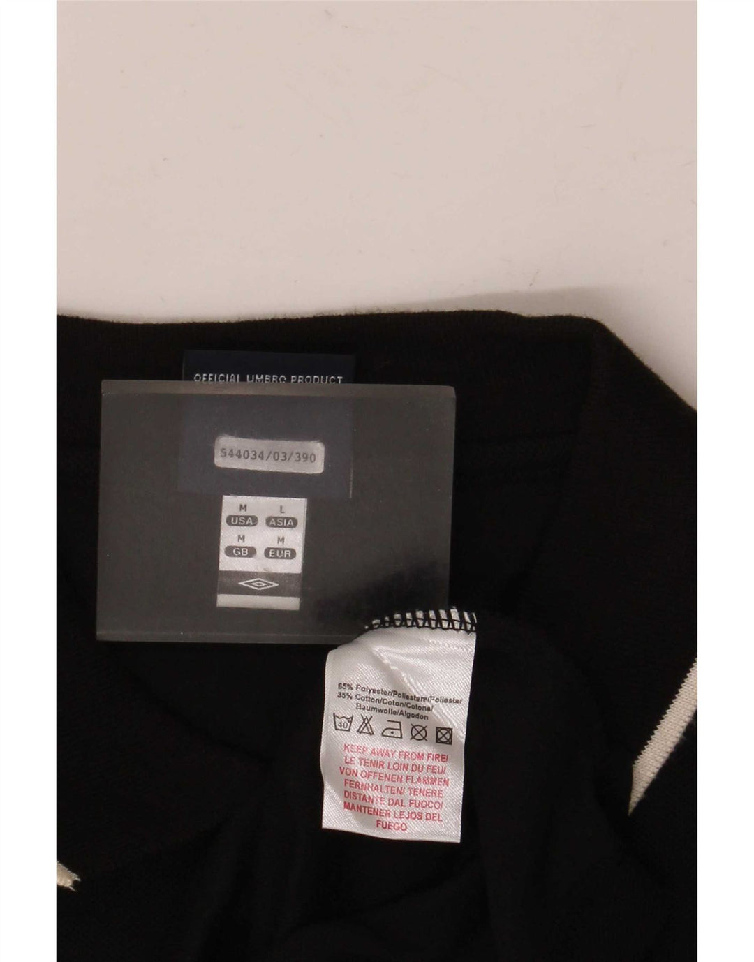 Camisa polo masculina Umbro médio preto poliéster