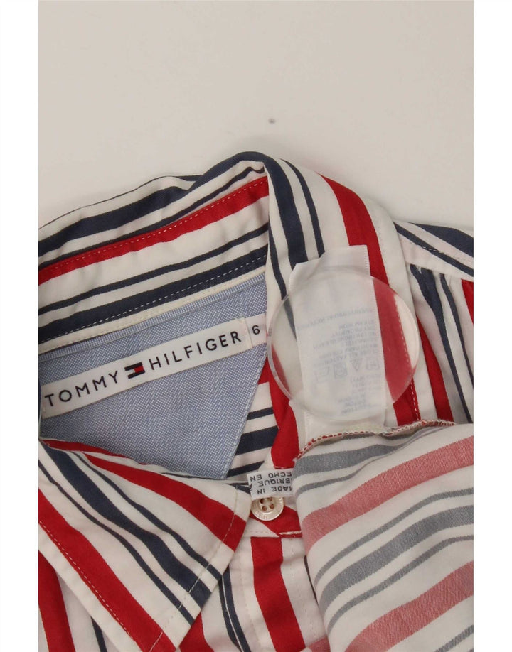 Camisa feminina Tommy Hilfiger US 6 média listrada multicolorida de algodão