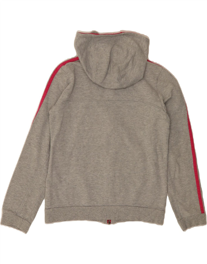 ADIDAS Girls Zip Hoodie Sweater 9-10 Years Grey Cotton Vintage Adidas and Second-Hand Adidas from Messina Hembry 