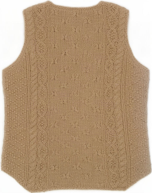 Zara Womens Vest Tank Top UK 12 Médio Bege Acrílico