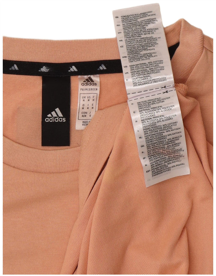 ADIDAS Mens Graphic T-Shirt Top Medium Pink Cotton