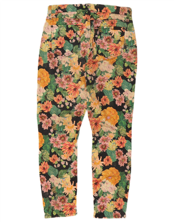 7 FOR ALL MANKIND Jeans recortados femininos W26 L24 Multicolorido Floral