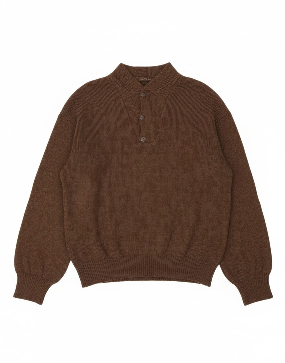 Suéter feminino VINTAGE com gola redonda UK 20 2XL marrom