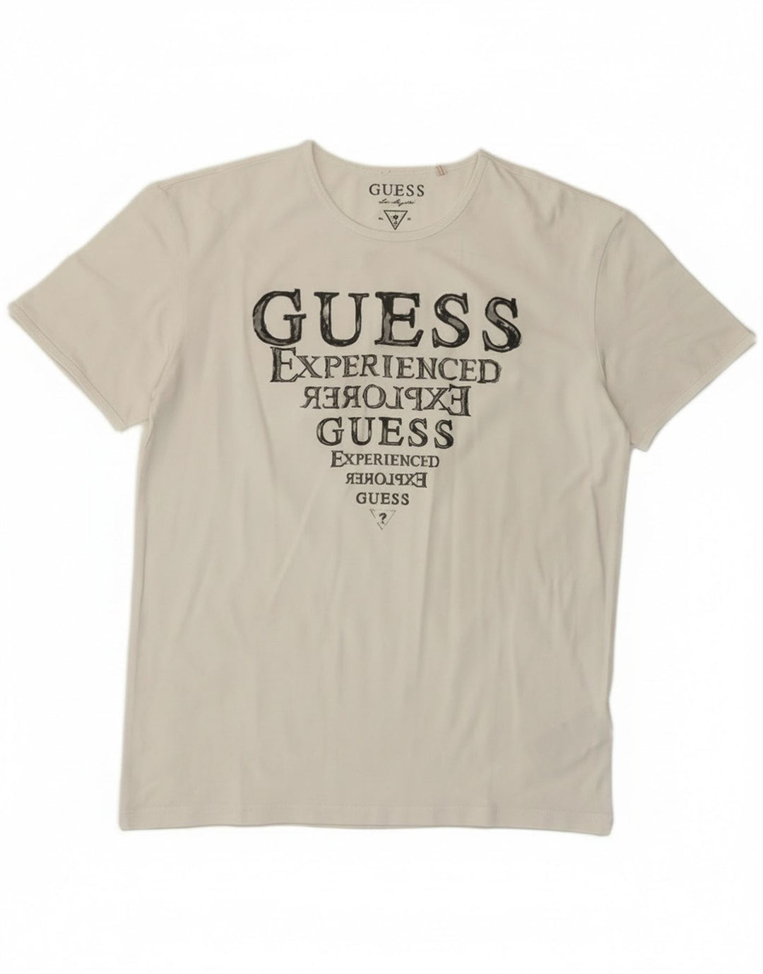 Camiseta feminina Guess com estampa gráfica EU 38 médio algodão branco clássico