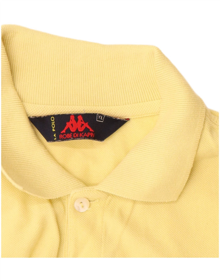 Polo KAPPA Meninos 13-14 Anos Grande Algodão Amarelo