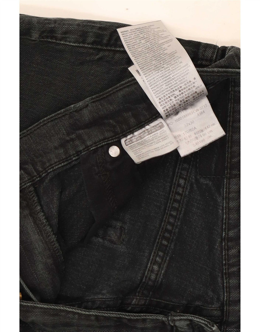 Levi's Mens Slim Jeans W32 L30 Cinza Algodão