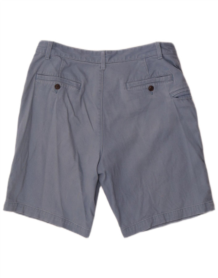 Shorts cargo masculino Dockers W34 grande algodão azul
