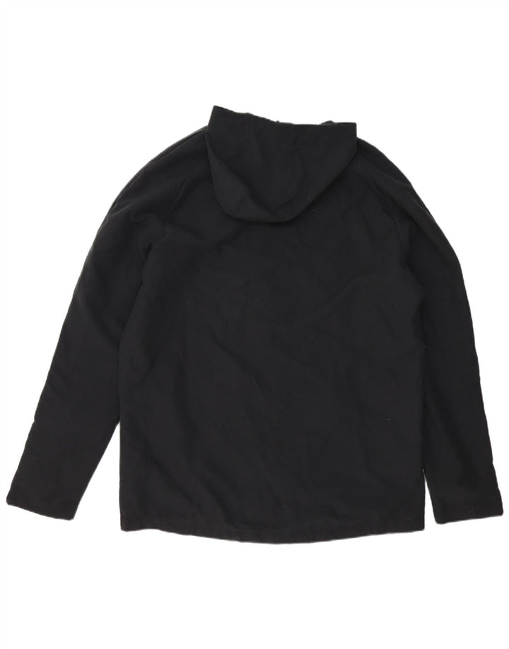 Jaqueta de chuva masculina New Balance Graphic com capuz Reino Unido 40 grande poliéster preto