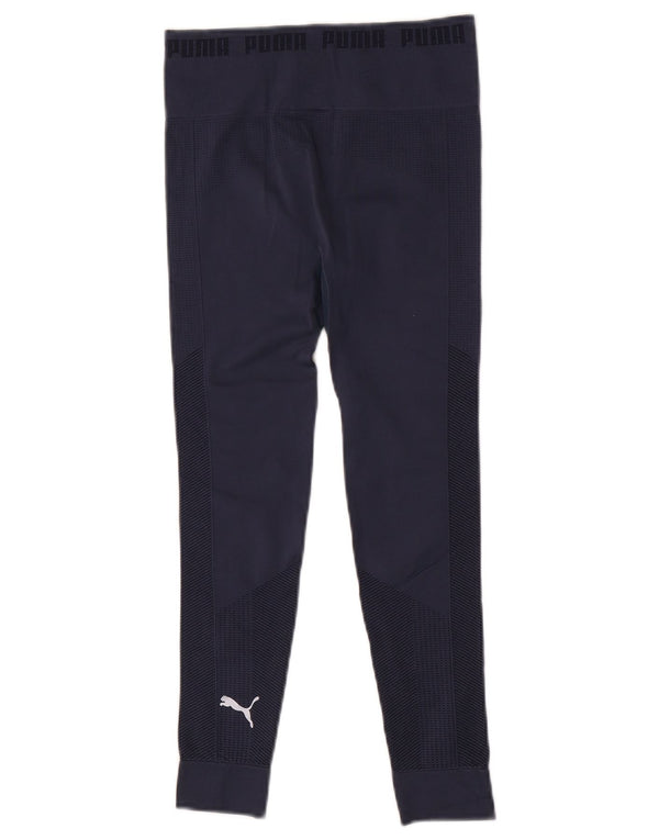 Leggings femininas Puma UK 8 pequenas azul marinho