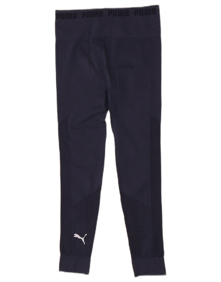 Leggings femininas Puma UK 8 pequenas azul marinho