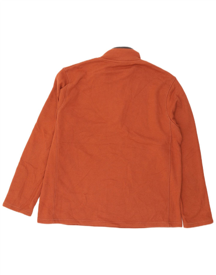 Suéter masculino Mountain Warehouse com zíper e gola em algodão marrom XL