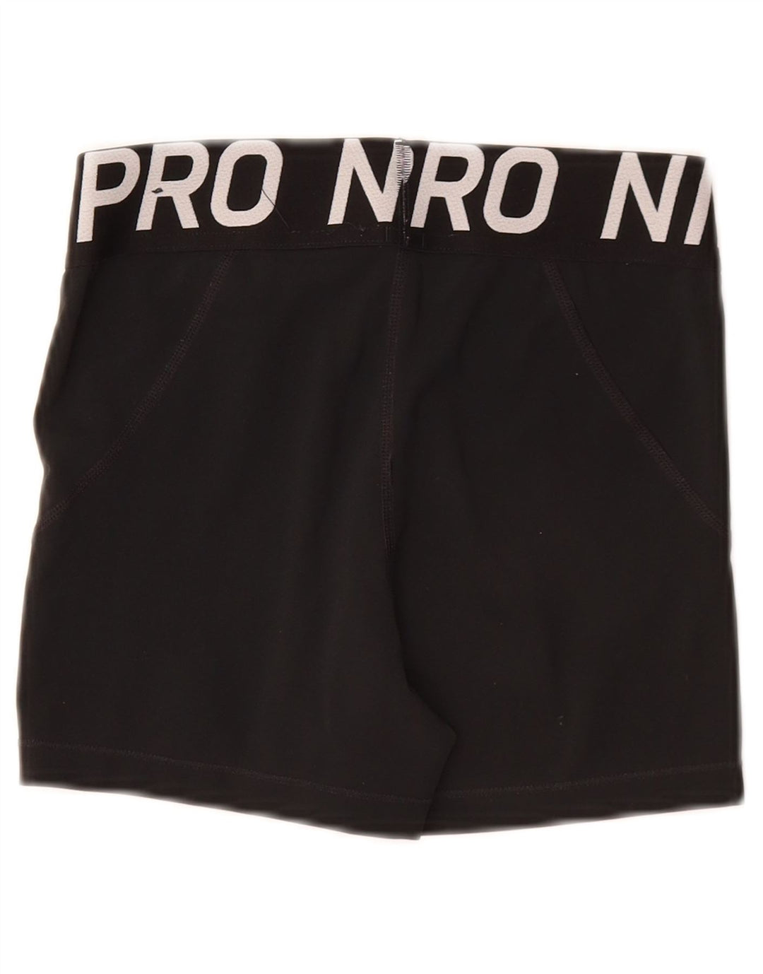 Shorts esportivos gráficos femininos NIKE Dri Fit UK 8 pequenos pretos de poliéster
