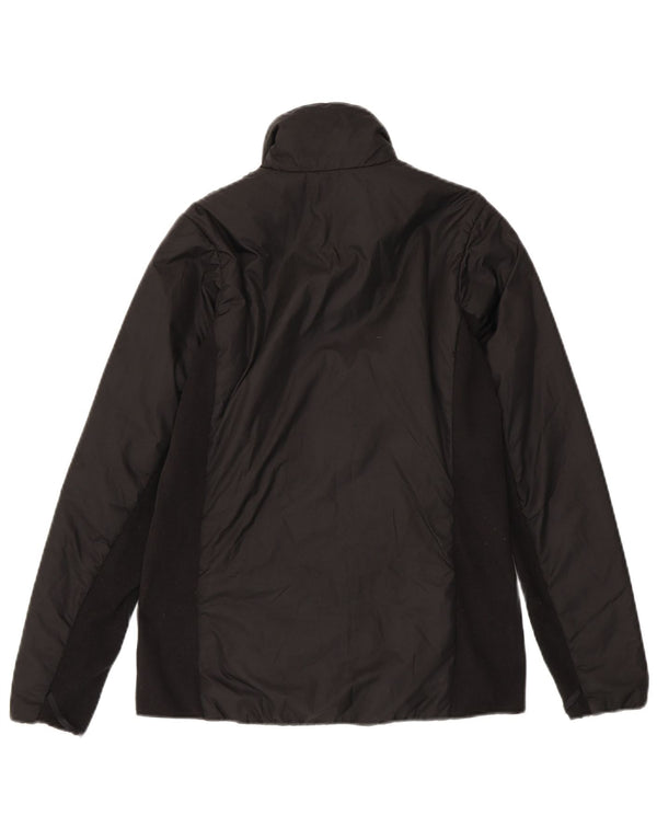 Jaqueta acolchoada feminina Helly Hansen UK 10 poliéster colorblock preto pequeno