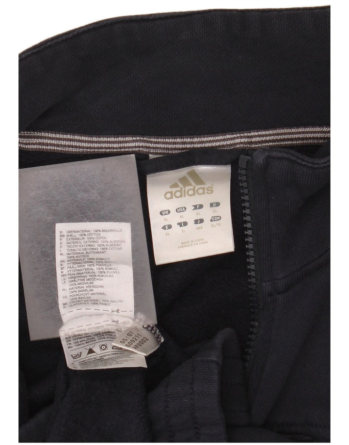 Adidas Mens Tracksuit Top Jacket XL Azul Marinho Algodão