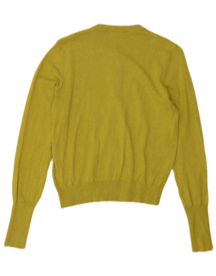 Suéter cardigã feminino Marks & Spencer Reino Unido 10 viscose verde pequena