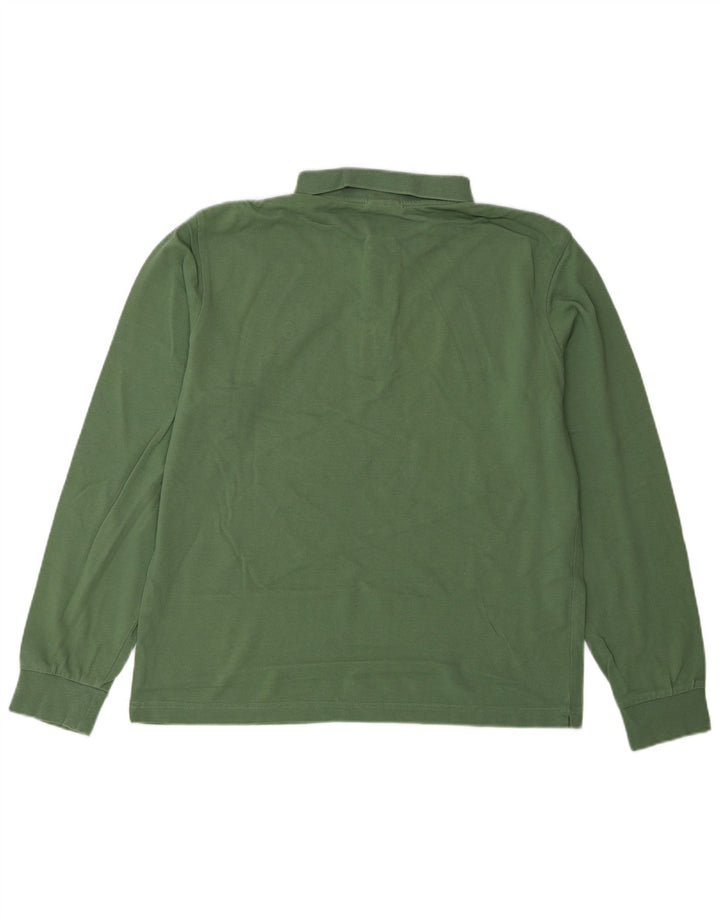 Camisa polo masculina CONTE OF FLORENCE manga comprida regular fit verde médio