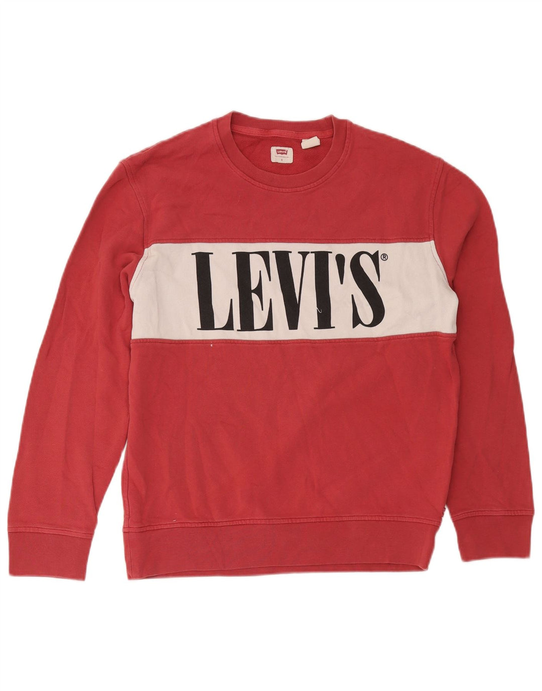 Moletom gráfico masculino Levi's Jumper pequeno algodão colorblock rosa
