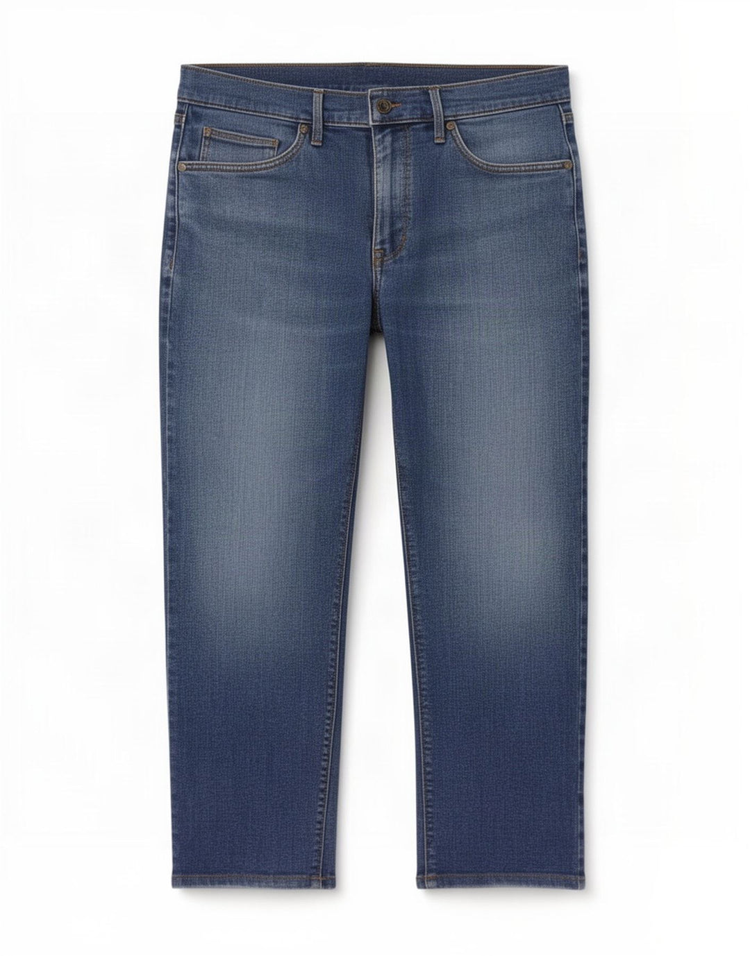 Jeans retos masculinos Marks & Spencer W32 L25 algodão azul
