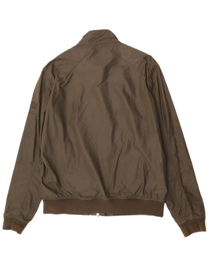 Jaqueta bomber masculina Barbour para motocicleta Reino Unido 42 XL cáqui poliamida