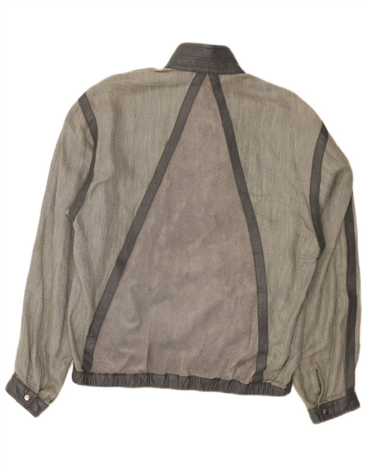 Jaqueta bomber masculina Breco IT 46 pequena cinza
