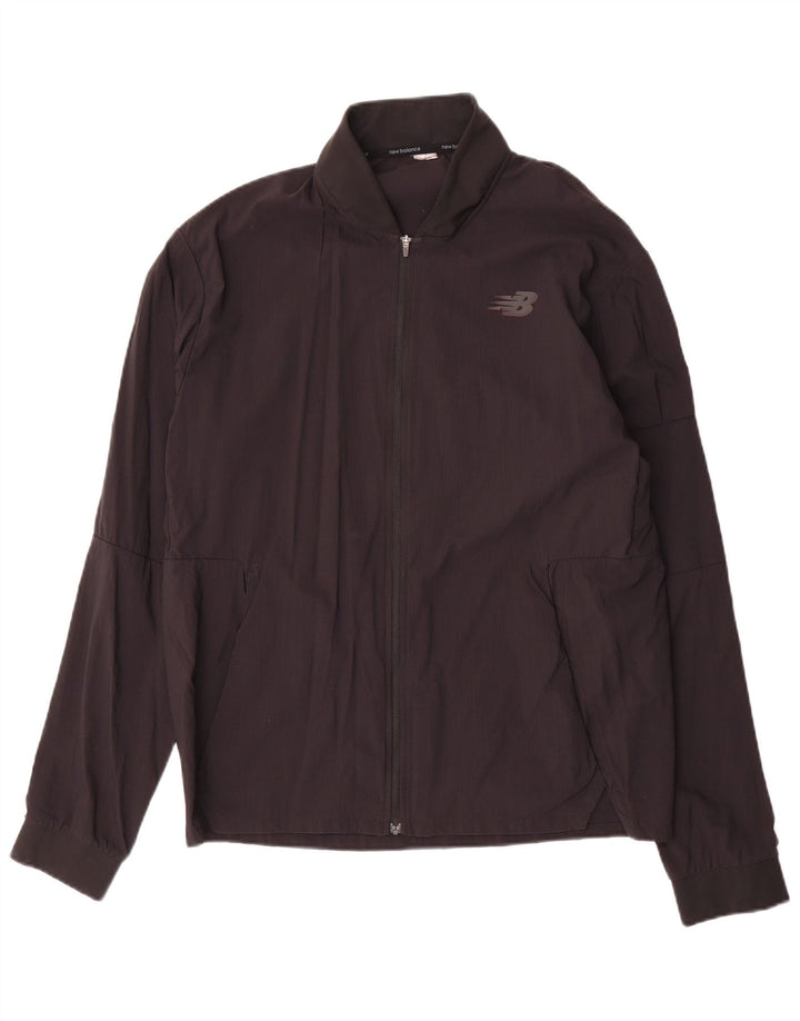 NEW BALANCE Jaqueta masculina de agasalho médio preto