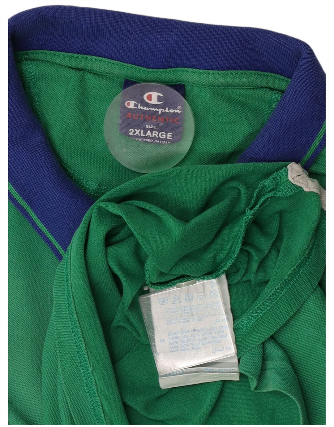 Camisa polo masculina Champion 2XL algodão verde