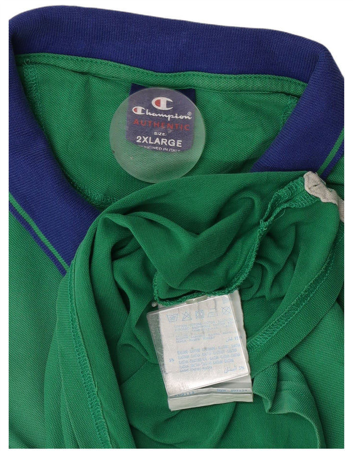 Camisa polo masculina Champion 2XL algodão verde
