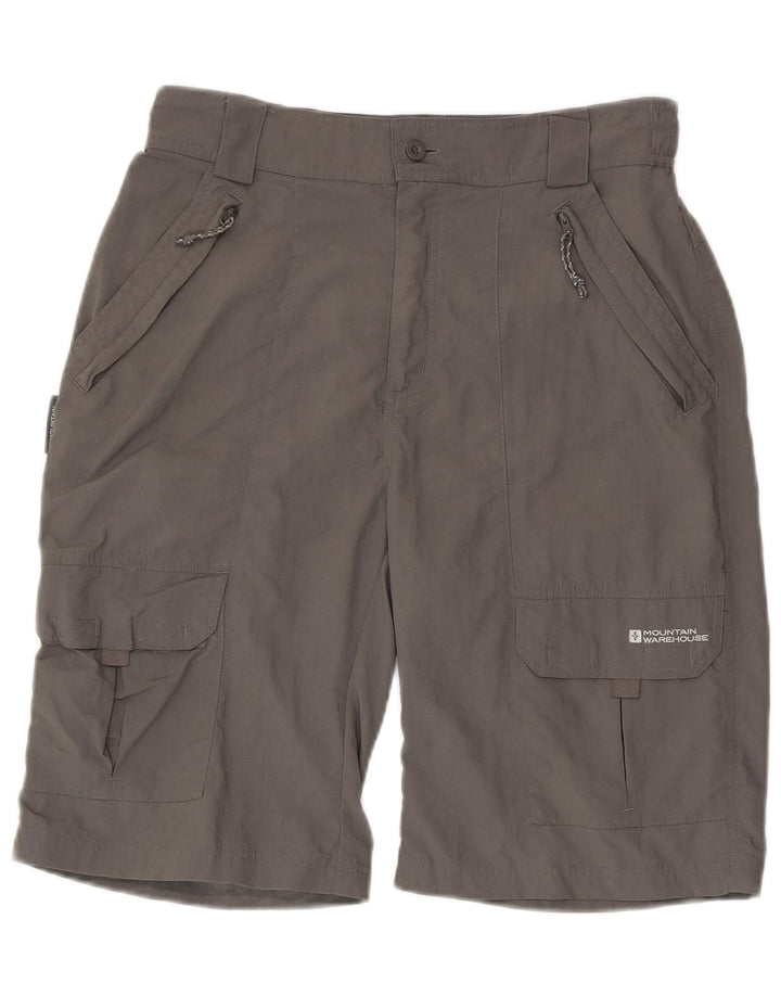 Shorts cargo masculino Mountain Warehouse W30 nylon cinza médio